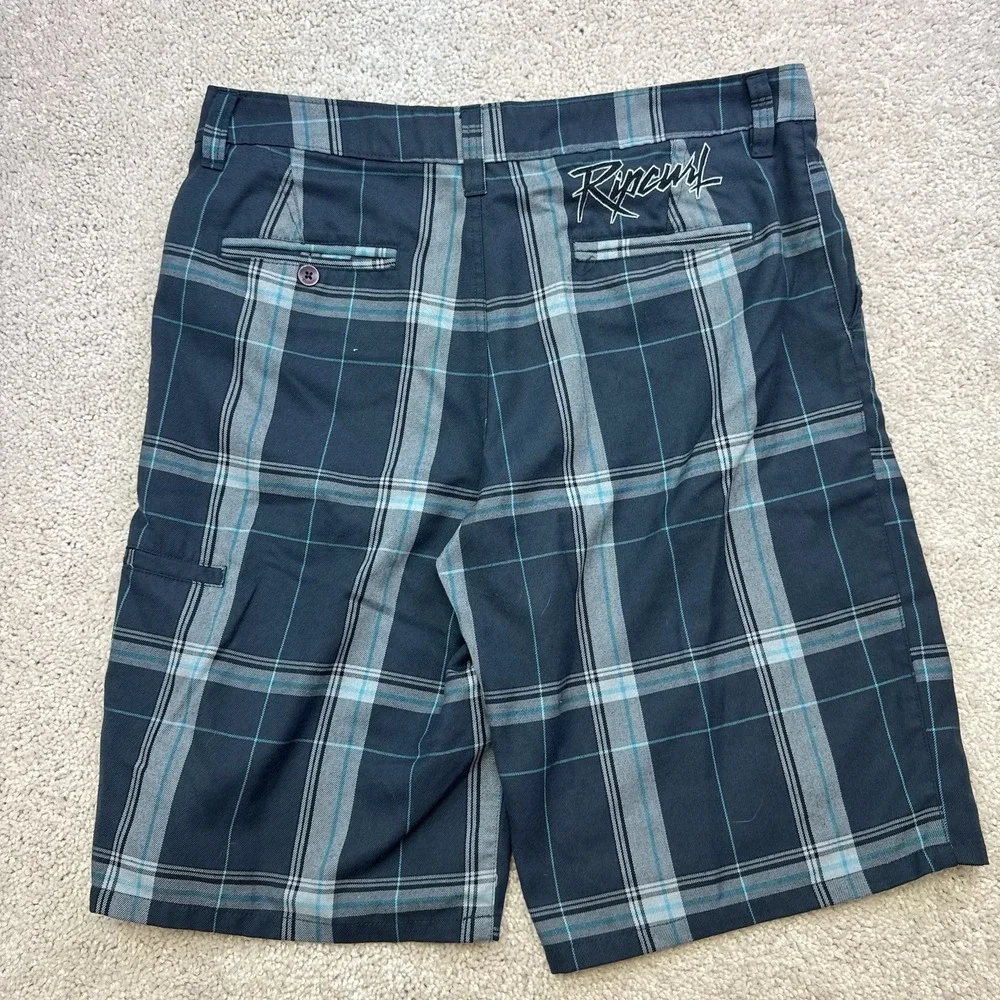 RIPCURL Men's BOARD CHINO PLAID Shorts Size 34 Y2K Surf Beach